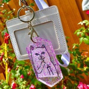 custom sticker keychain